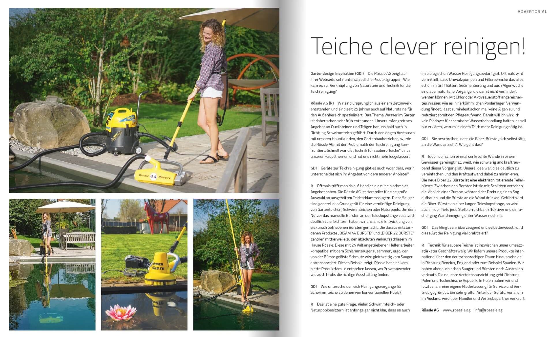 GARTENDESIGN INSPIRATION Ausgabe 4/2019: Teiche clever reinigen