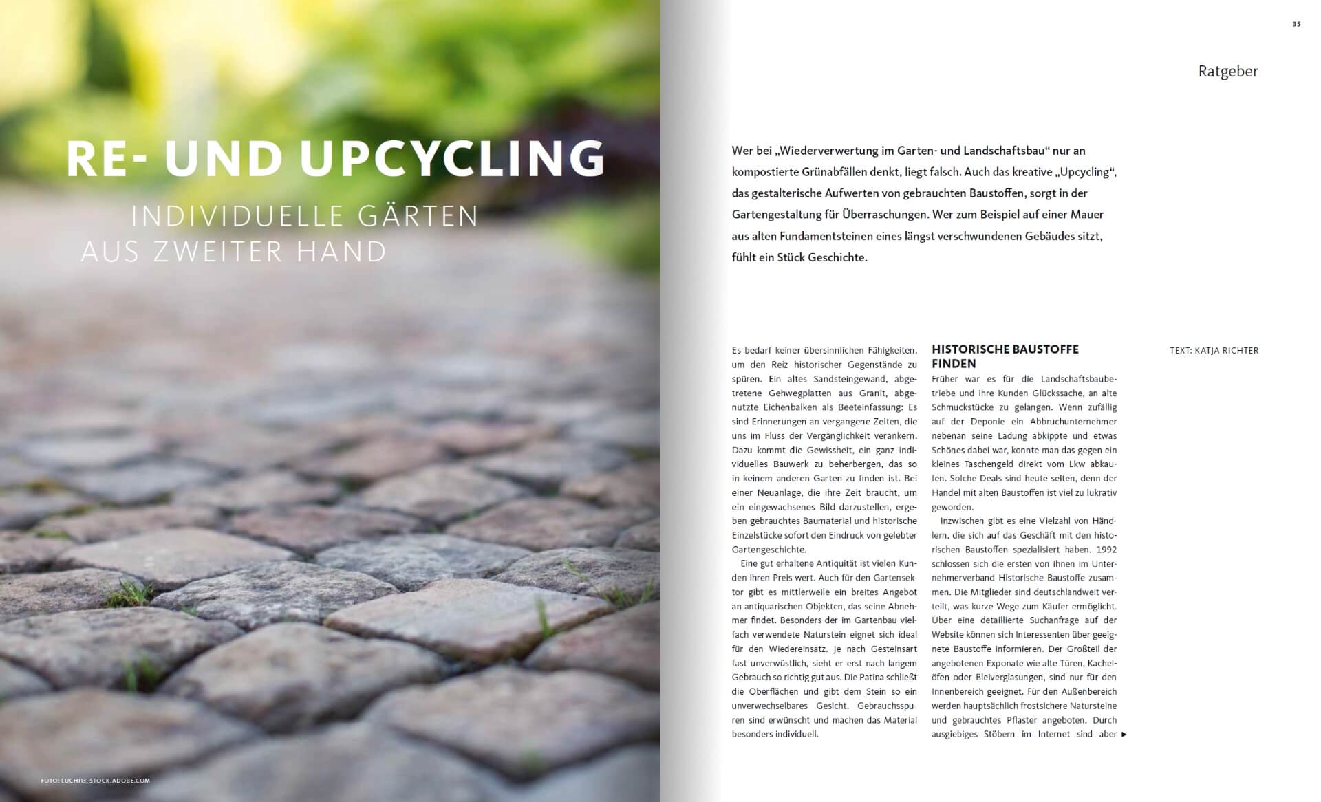 GARTENDESIGN INSPIRATION Ausgabe 5/2019: Upcycling Recycling Garten